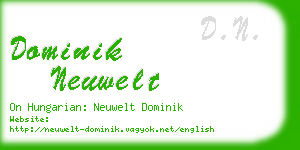 dominik neuwelt business card